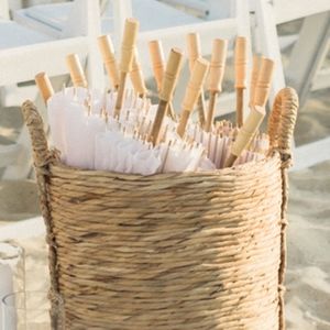 32" Premium Nylon White Parasol Umbrella (Qty. 17)